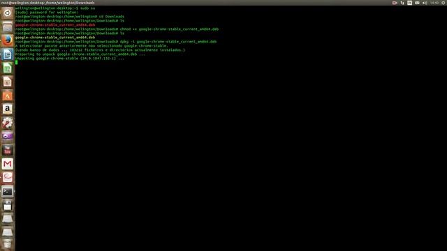 Ubun Linux--Instalação do google chrome no UBUNTU 14.04 смотреть онлайн