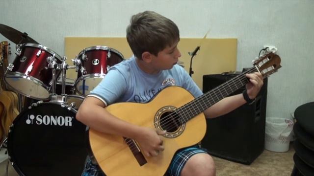 Primera Solea - Juan Martin. В исполнении ученика студии Gold Guitar Дамира Мусифуллина смотреть онлайн