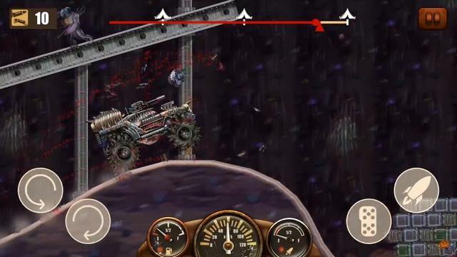 ЭТАП 5 Монстр ТРАК ZOMBIE Hill Racing прохождение игры про машины против зомби на андроид. смотреть онлайн