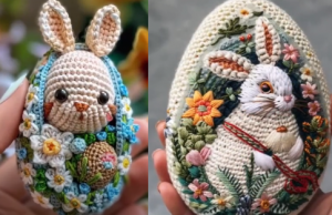 Весенний декор на Пасху - Вязание от нейросети