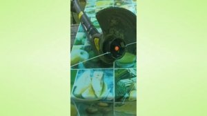 Пластиковые хомуты вместо лески на электротриммере. Испытываем на себе.