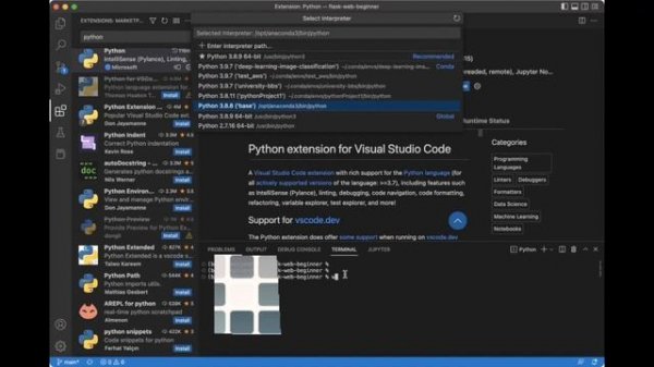 How to Set  Python Interpreter in Visual Studio Code