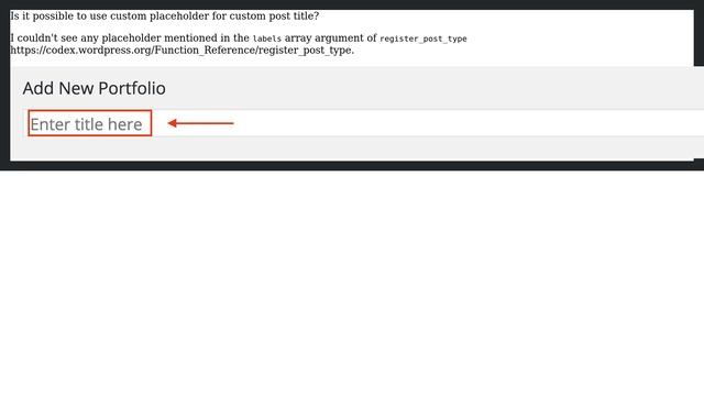 Wordpress: Custom Post Type Title Placeholder смотреть онлайн