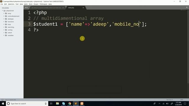 Array in php in hindi #8 | array in php| What is array | associative array | array смотреть онлайн