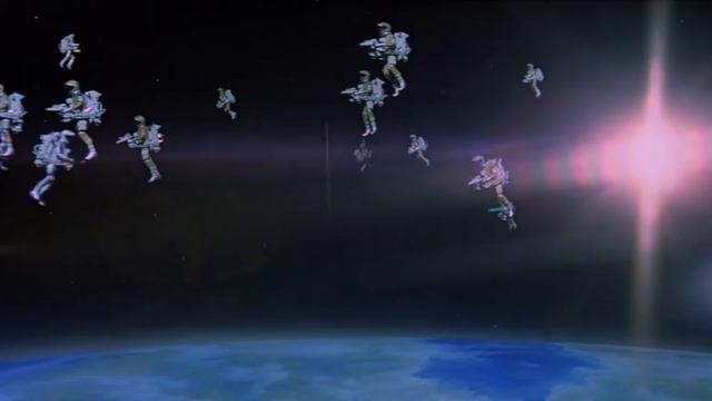 James Bond Moonraker - Space laser fight scene смотреть онлайн