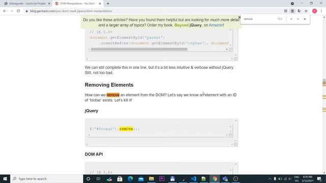 JavaScript - Tétel törlése a felületről | Költségvetés WebApp - 19. rész смотреть онлайн