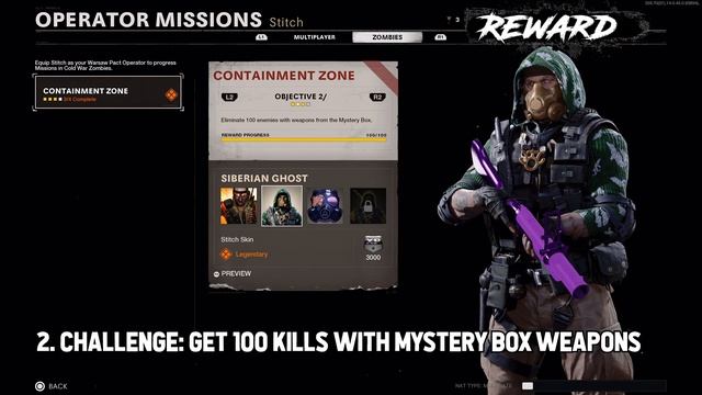 ALL STITCH OPERATOR MISSIONS FOR ZOMBIES (All 4 CONTAINMENT ZONE CHALLENGES) Season 1 Cold War смотреть онлайн