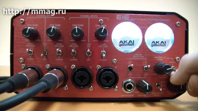 mmag.ru: AKAI EIE audio interface video review смотреть онлайн