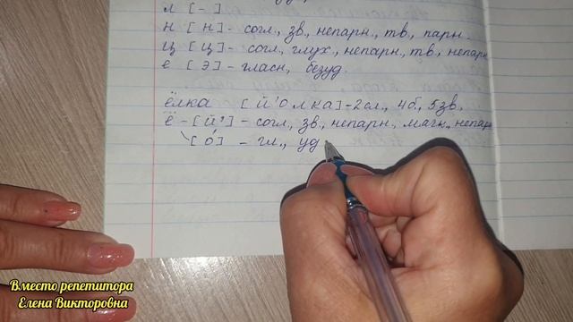 Звуко-буквенный разбор слова "ёлка" смотреть онлайн