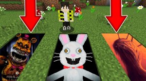 Выбери правильную яму АНИМАТРОНИК или КРОЛИК МИСТЕР ХОПС или СТОРОЖЕВАЯ БАШНЯ в МАЙНКРАФТ !