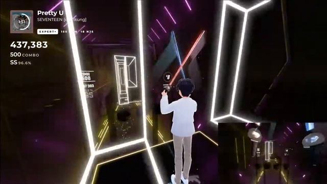 [Beat Saber] SEVENTEEN - Pretty U Expert+ Gameplay смотреть онлайн