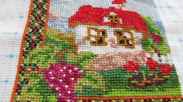 Вышивка крестом. СП Хатки от Леди Серия Живописная Украина.Виноград Бессарабии смотреть онлайн
