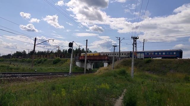 2ТЭ25КМ, необычный момент, Машка с хозяйственным и другое! смотреть онлайн