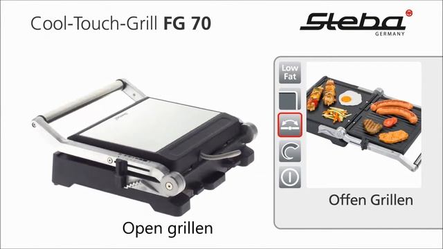Steba FG70 Low-fat-grill met grilloppervlak 27x24cm Multibrands NL смотреть онлайн