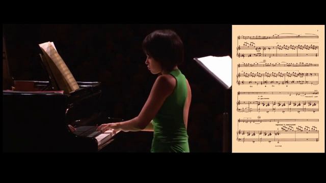 Yuja Wang, Leonidas Kavakos play Ravel, Sonate posthume (1897), with score смотреть онлайн
