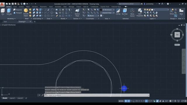 AutoCAD 2020 3D Practice Drawing: Spanner смотреть онлайн