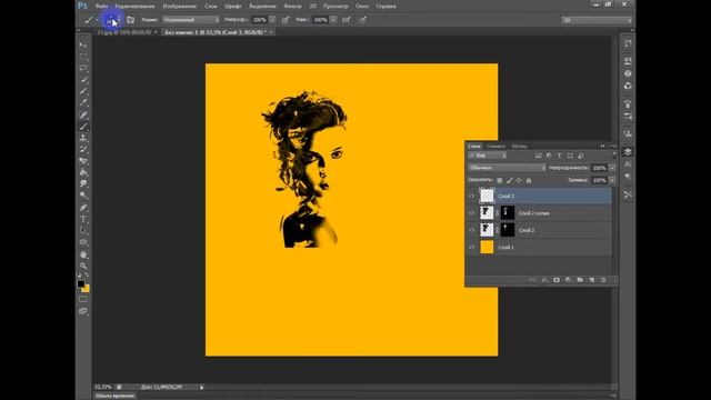 Выпуск #4 | Как сделать портрет из клякс. Adobe Photoshop CS6 смотреть онлайн