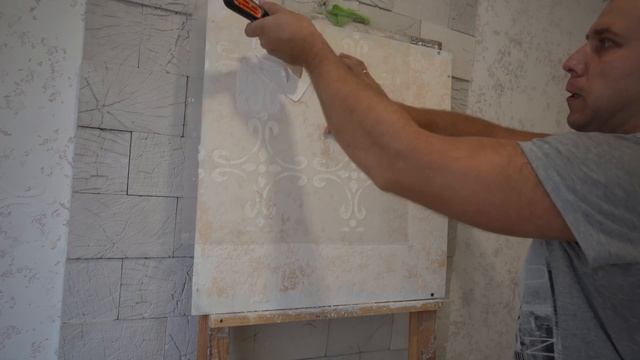 Как сделать декоративную штукатурку из простой шпаклевки! смотреть онлайн