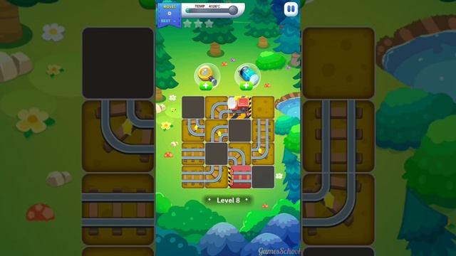 Train Puzzle Railway Line Game - Addictive Fun Gameplay - Android Gameplay смотреть онлайн