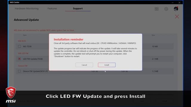 MSI® HOW TO update LED firmware through MSI Center? смотреть онлайн