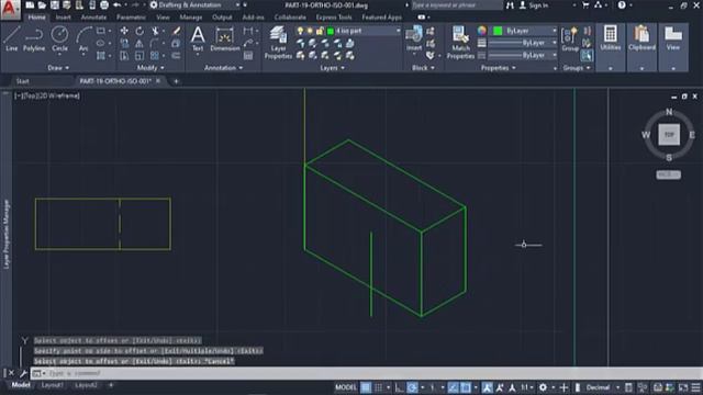 AutoCAD Orthographic Isometric Part 19 - Tutorial #3 смотреть онлайн