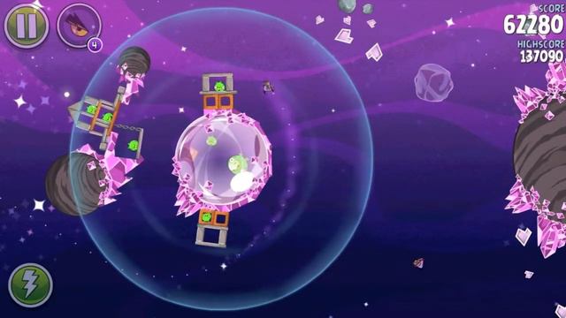 Angry Birds Space Cosmic Crystals Level 7-26 3 stars Walkthrough [HD] смотреть онлайн