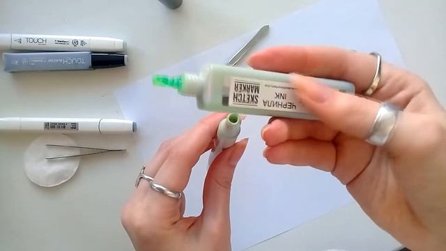 REFILLING MARKERS // Как заправить маркер // Sketchmarkers, Stylefile, Touch, Ecoline, Copic смотреть онлайн
