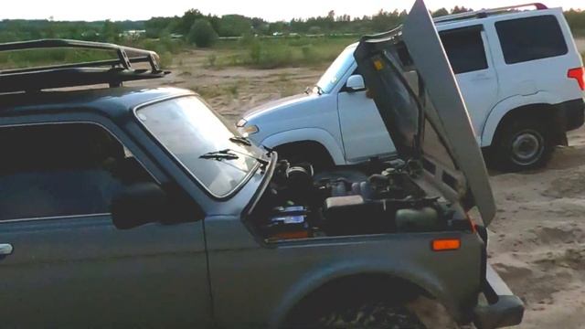 Нива 5д с блоками иж-техно #нива #нива5д #ваз2131 смотреть онлайн