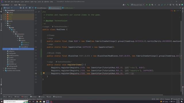 Minecraft 1.19: Fabric Modding Tutorial - Blocks (#4) смотреть онлайн