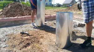 Самый дешевый и надёжный способ залить бетонные сваи для фундамента