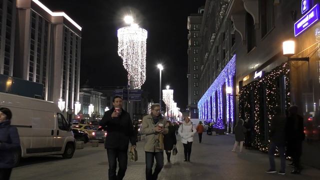 Новогодняя иллюминация в Москве 2018 смотреть онлайн