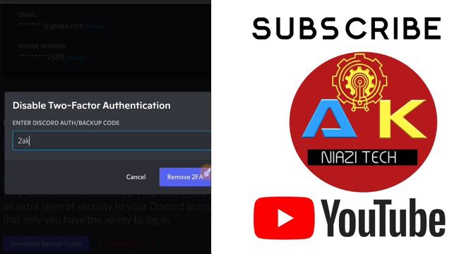 Discord two factor google authenticator lost | How to get recovery code on mobile | AkNiazi Tech смотреть онлайн