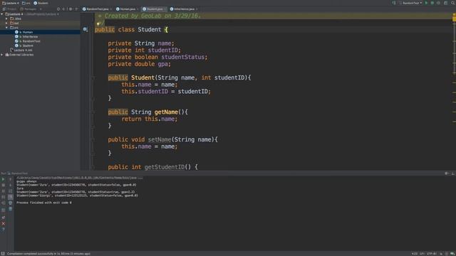 გიორგი ვახტანგიშვილი - Introduction To Java 04 (Classes, Objects, Arrays, ArrayList) смотреть онлайн