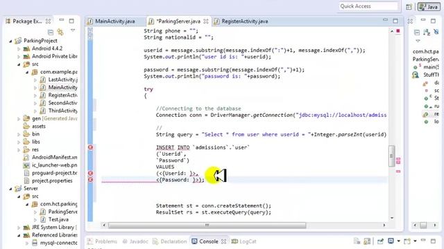 Android to Java Server _ Database communication смотреть онлайн