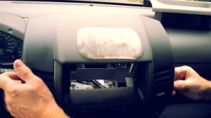 Nissan Navara D40 fascia and centre console removal