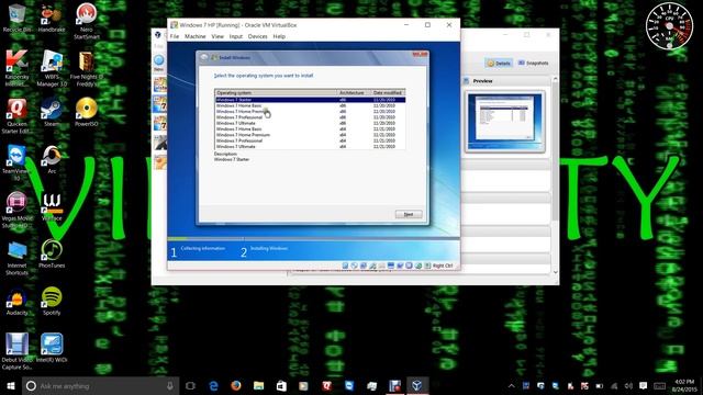 Virtuality | Windows 7 Home Premium (VirtualBox) смотреть онлайн