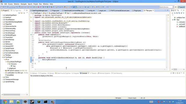 Bukkit - Plugin Tutorial: Changing the Location of Blocks In Minecarts смотреть онлайн