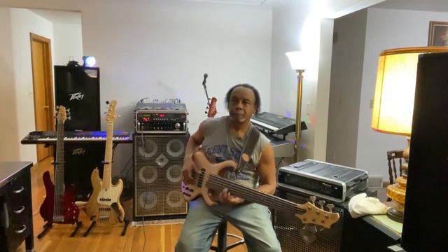 " Late Monday/Tuesday Night " Guitar Bass " (Ibanez BTB 1000 Tuned In F#) Jams With Marshall Hall смотреть онлайн
