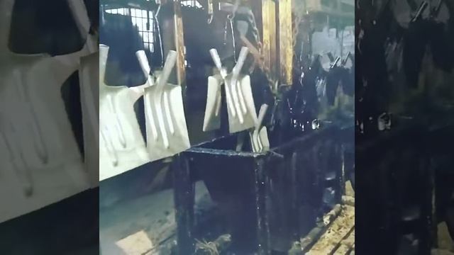 Производство лопат на ВИСТЕК - покраска смотреть онлайн