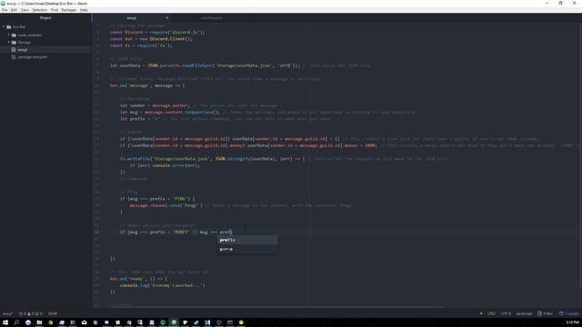 Discord Economy Bot Tutorial | Creating & Accessing Money [1] смотреть онлайн