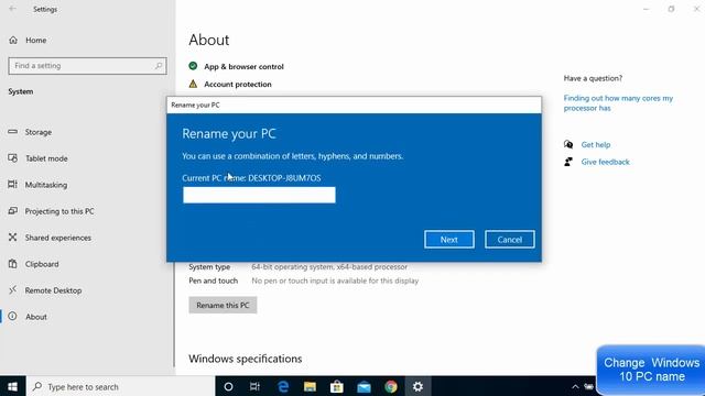 How to Change Your Computer Name In Windows 10 | Change PC name смотреть онлайн