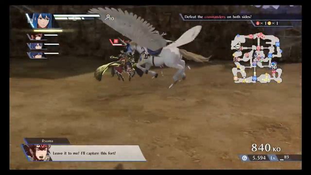 Fire Emblem Warriors - History Mode: A Brush in the Teeth (DLC #2) - Pincer Escape Lv. 96 (S Rank) смотреть онлайн