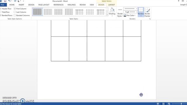 Bingo Chart Table in Word смотреть онлайн