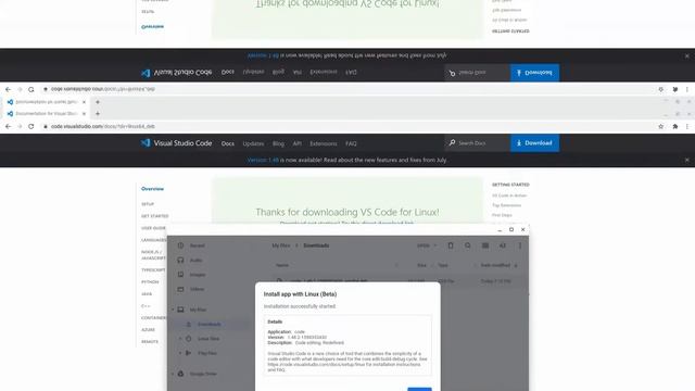 Install Visual Studio Code in a Chromebook смотреть онлайн