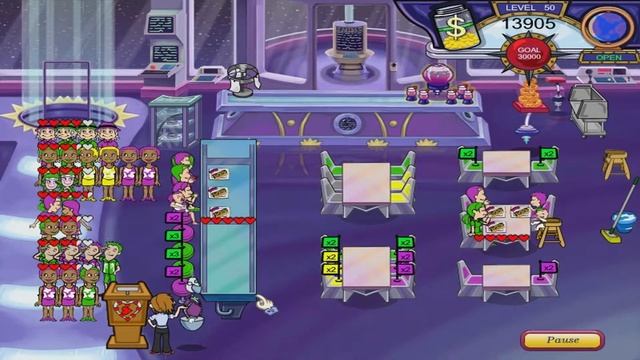 Diner Dash 3: Flo on the Go Walkthrough - Level #50 - Rocket - The Final Shift (Grand Finale) смотреть онлайн