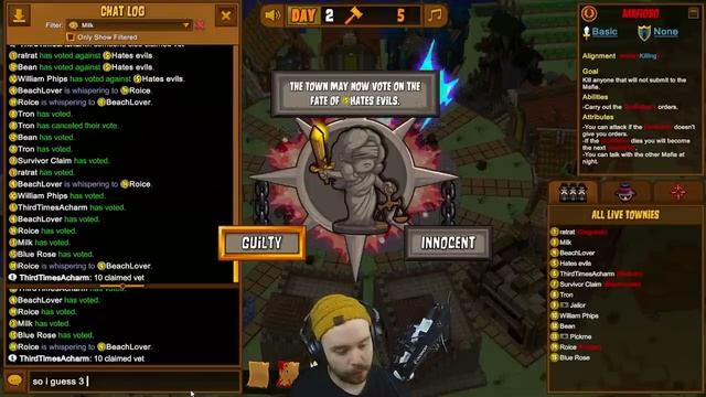 "The PERFECT Mafia Game" Town of Salem Coven смотреть онлайн