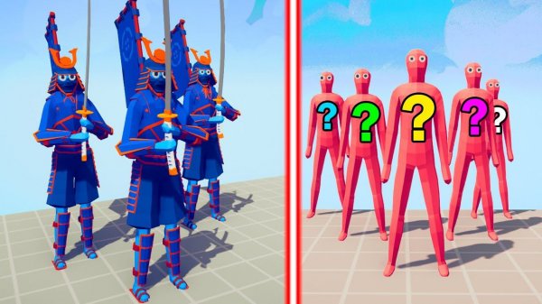 SHOGUN TEAM vs RANDOM TEAM | TABS - Totally Accurate Battle Simulator