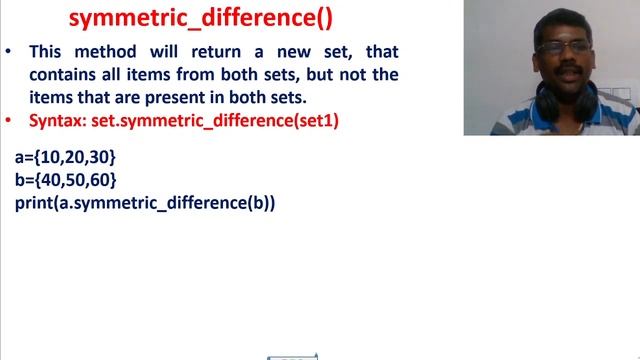 Python Set Methods| symmetric_difference| superset| subset| union| pop| GE3151 PSPP| Part 2 | Tamil смотреть онлайн