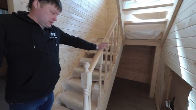 Двухэтажный дом 8 на 8 в Волоколамском районе Московской области