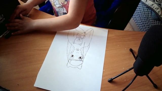 Рисую девочку с котом смотреть онлайн